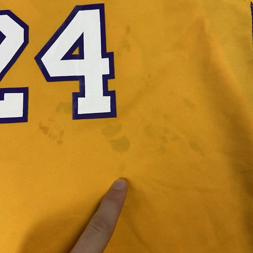 Adidas Los Angeles Lakers Kobe Bryant #24 Youth Size Large Yellow Basketball NBA